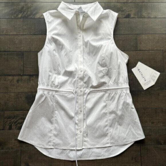 Athleta Levitate Poplin Top - new with tags - Picture 2 of 5